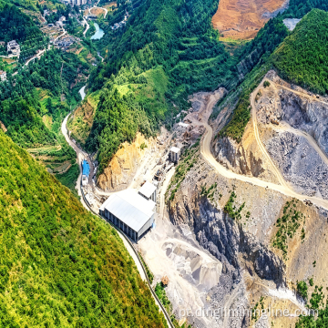 Sistema de britagem de calcário de alta eficiência 500t h